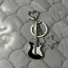 Gitar Gitar Anahtarlık Yıldız Müzik Aleti Anahtarlık Gitar Anahtarlık Çift Hediyesi