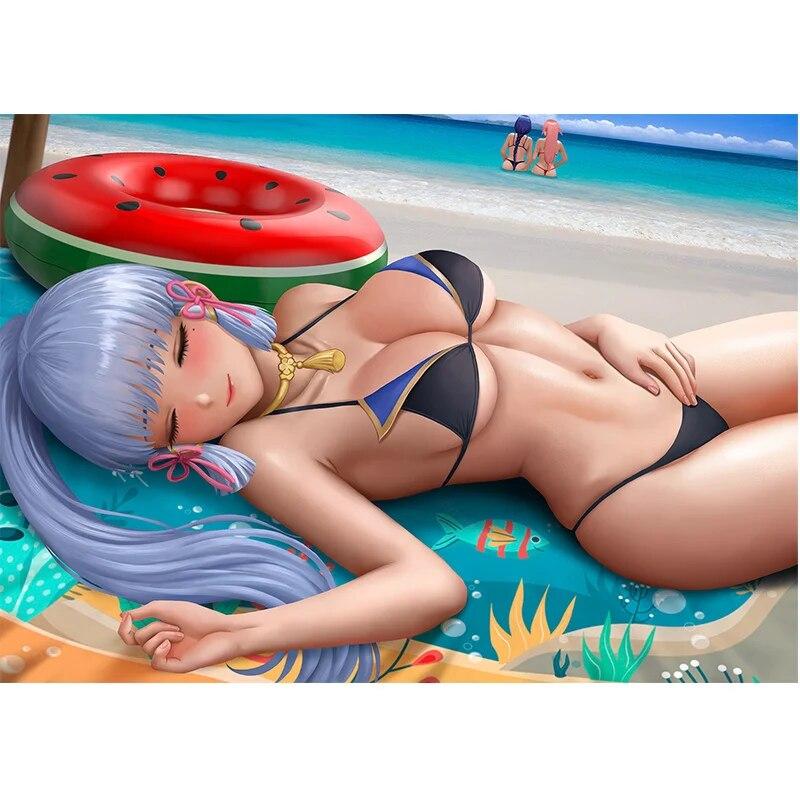 Imprimare Joc Yoga Fitness Mingyi Nud Sexy Girl Art Canvas Poster Living Dormitor Home Wall Picture