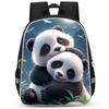 Panda Niedliche Schultasche Verschleißfest Großes Fassungsvermögen Wirbelsäulenschutz Und Anti-Buckel Schüler Party Must-Have Leichter Rucksack