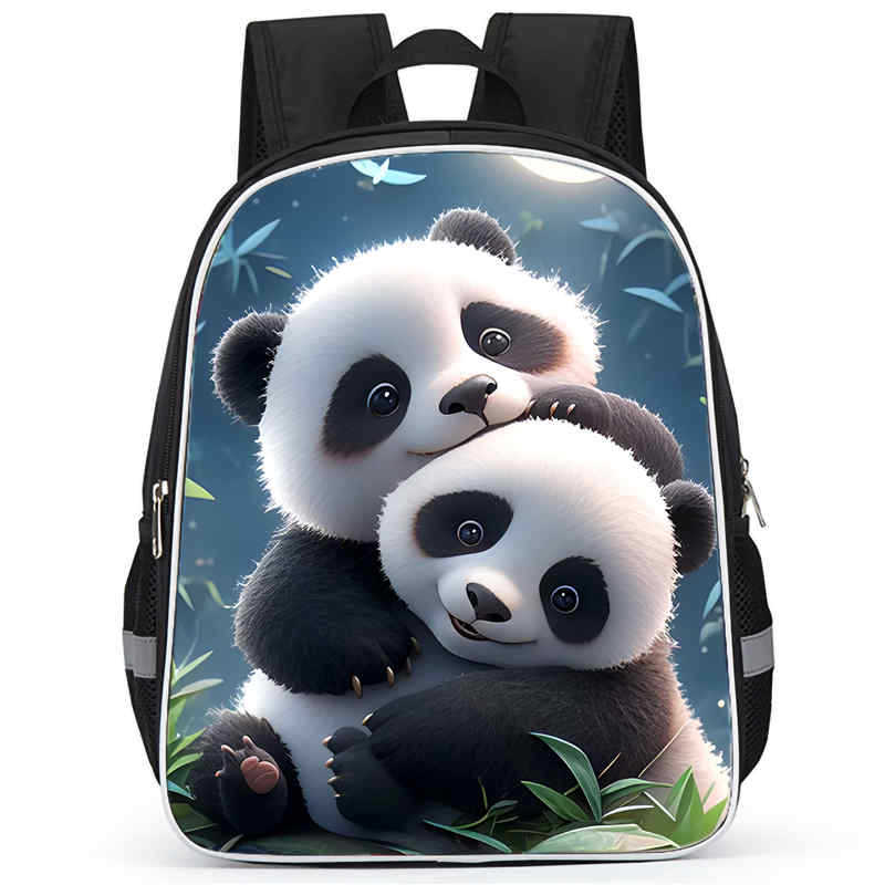 Panda Niedliche Schultasche Verschleißfest Großes Fassungsvermögen Wirbelsäulenschutz Und Anti-Buckel Schüler Party Must-Have Leichter Rucksack