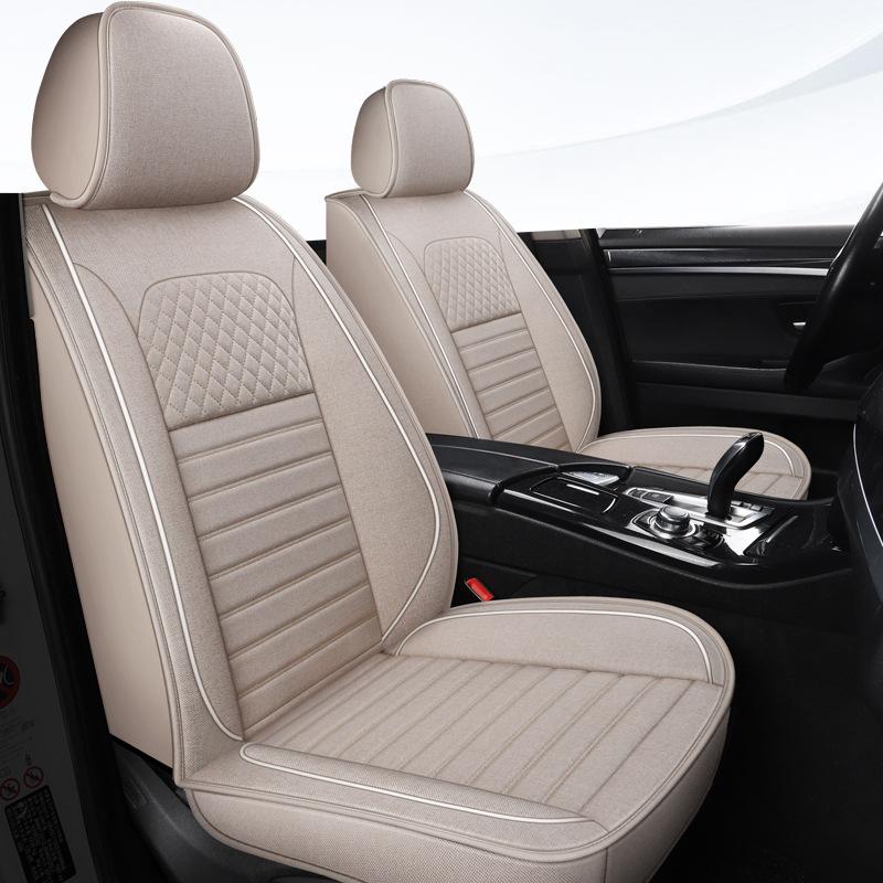Faux Leather Car Seat Covers with Ergonomic Lumbar Support - Suitable for Most 5-Seater Cars High-Density Foam Padding, And Easy Installation