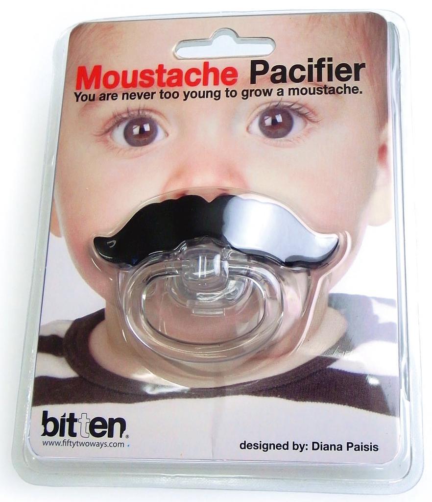 Moustache Pacifier Pacifier [Used]