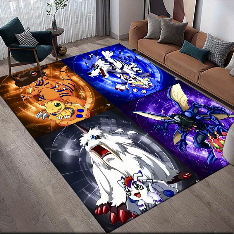 Digimon Friendship Theme Area Rug, Digimon Fan Cozy Carpet, Great Gift.chl 60x90cm
