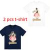 Fun Dreamy Girl Print Kids T-Shirts Summer Fashion Street Outdoor Casual T-shirt Tops for Boy and Girl's Tees Top