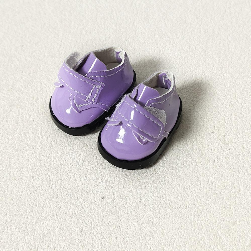 with Stickers Leather Shoes 3.8cm Length Shoes Outfit Accessories For 15/17cm Doll Decoration