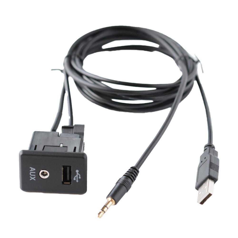 AUX Audio Socket with USB Cable for Nissan 280234BA0B 2013 2019 Quick Use
