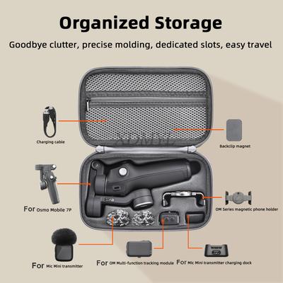 Portable Storage Bag Carrying Case Travel Handbag For DJI Osmo Mobile 7/7P Organizer Bag Handheld Gimbal Stabilizer Accessories
