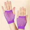 Sparkling Short Mesh Gloves For Nightclub Dance Event Summer Outdoor Comfortable Half Finger Wear