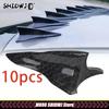 Kit Spoiler Ala Pinna di Squalo Posteriore sul Tetto 10 Pezzi Spoiler Universale per Tetto Auto Spoiler paraurti Diffusore a Pinna di Squalo Generatore di Vortici