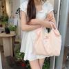 Korean Cartoon Canvas Tote Bag for Women - Large Capacity Handbag for Shopping & Work