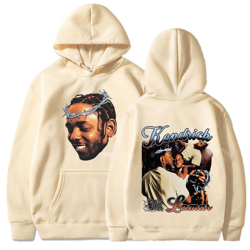Kendrick Lamar Hoodie Music Album Mr Morale The Big Steppe Fabric Street Fashion Hoodie Casual Street Skating Cyberpunk Style