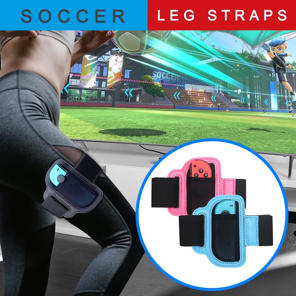 Switch Spor Aksesuarları Paketi10'u 1 Arada Aile Aksesuarları Seti Spor Oyunları için 2022: Futbol Bacak Kayışları, Mario Golf Sopa, Just Dance Bileklikleri