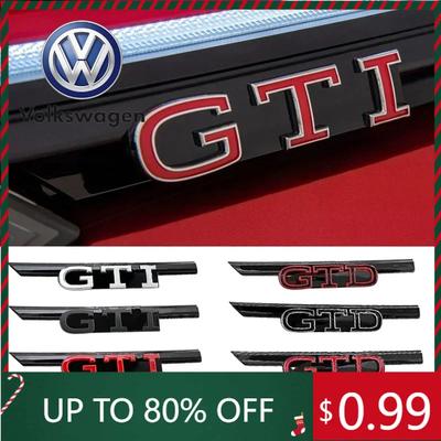 2026 Chaud Pour VOLKSWAGEN VW Emblème Badge de Calandre Avant de Voiture 3D ABS pour Volkswagen Golf 8 MK8 Rline GTI GTD GTE Logo Polo