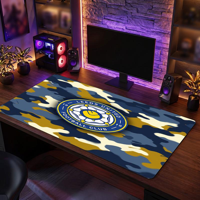 Tappetino Mouse Grande Stampa Leeds United Football, Tappetino Esteso Antiscivolo per Scrivania da Gioco per Ufficio Casa
