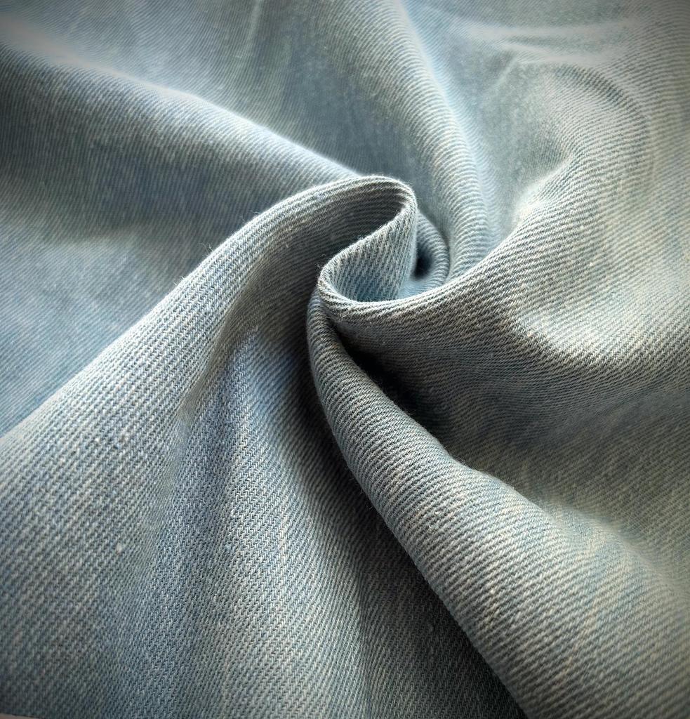 Faded Denim Cotton Faded Denim for Denim and Handmade Projects Thin, Fabric, Scraps, Fabric, Scraps, Fabric, Crafts, Remakes, (Ice Rock, 2m)