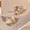 1 Pair Women's Cute Flower Faux Pearl Earrings, Fashion Elegant Simple Solid Color Earrings Suitable for Daily, Casual, Party