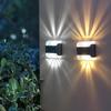 Waterproof Solar Wall Light for Outdoor Garden with Up and Down Lighting - Decorative Courtyard Night Light