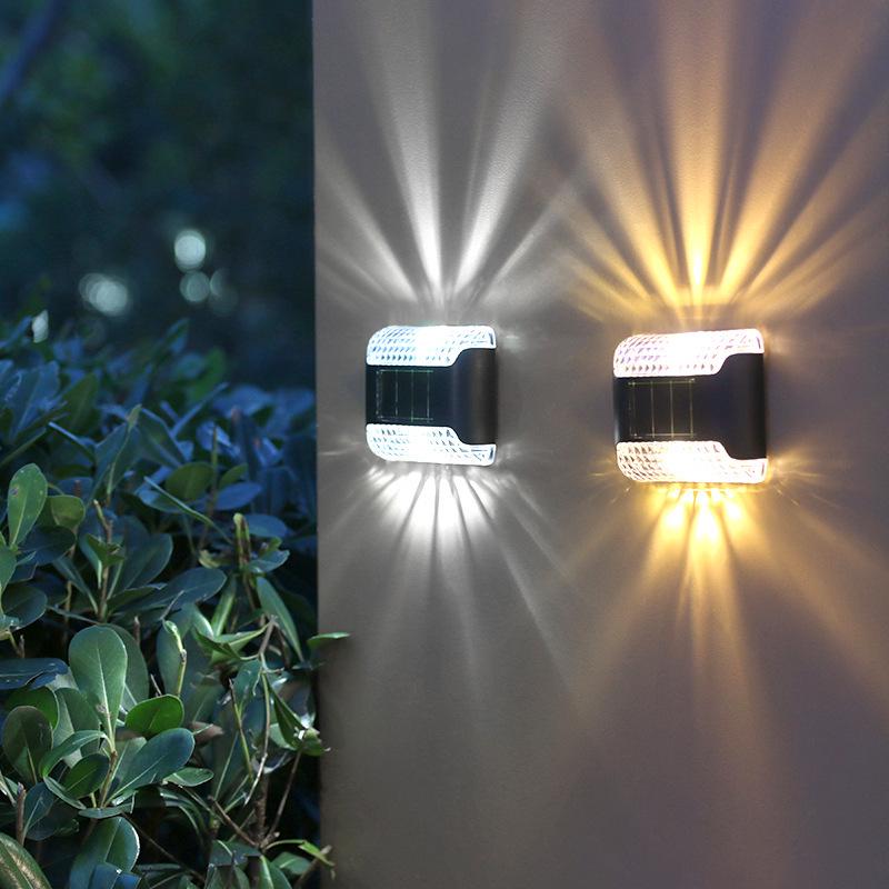 Waterproof Solar Wall Light for Outdoor Garden with Up and Down Lighting - Decorative Courtyard Night Light