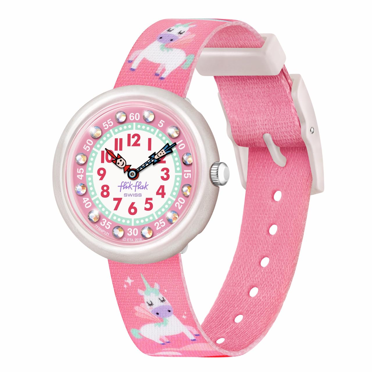 

Swatch Flick Flak Pink Kids Watch, FBNP121,
