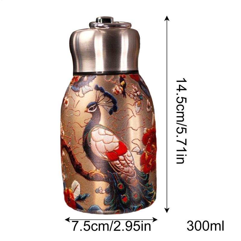 Geïsoleerde Waterfles Draagbare Warme Koude Tumbler Waterfles Compacte Reiswaterfles Geïsoleerde Reisbeker Voor Thuiskantoren