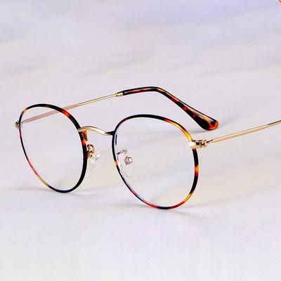Occhiali Classici Anti Luce Blu Montatura in Metallo Moda Rotondi Metallo Montature Ottiche Occhiali per Computer