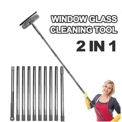 Long Duster Window Cleaning Squeegee 2 In 1 Washing Window Washing Kit Ceiling Duster  Household