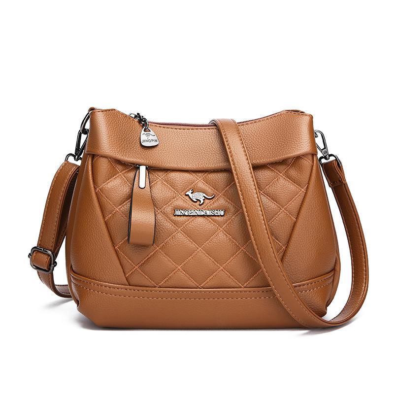 Crossbody Bag for Middle-aged Women, Small Square Embroidered Bag for Women, Single-shoulder Bag