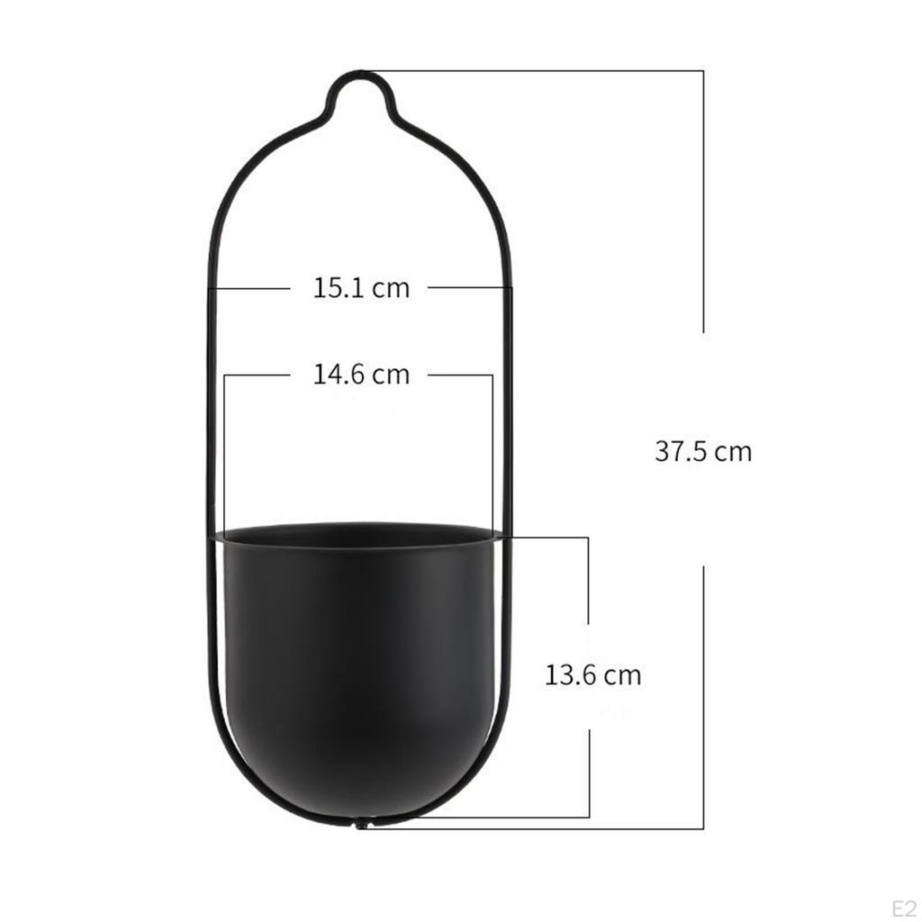 Hanging Flower Basket Plant Pot Sturdy Versatile Practical Floral Container Holder for Bedroom