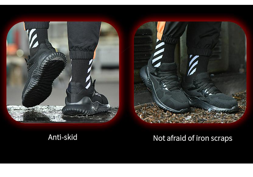 Cross-Border Safety Shoes: Breathable, Lightweight, Anti-Smash, Anti-Puncture for Men's and Women's Comfort During Long Wear