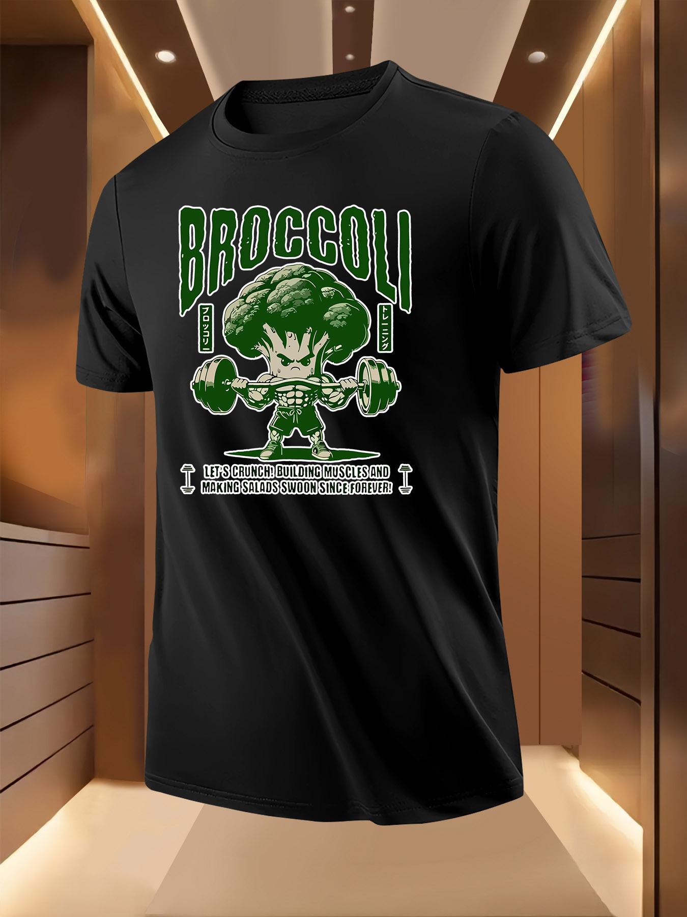 Broccoli Fitness Enthusiast Graphic Tshirt - White Casu... S