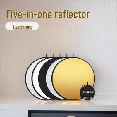 Portable 5-in-1 Photography Reflector: Outdoor/Indoor Shooting, Live Broadcast, Soft Light, Folding Design