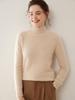 Women's Soft Cashmere Turtleneck Sweater - Solid Color, Loose Fit, Slimming Design for Autumn & Winter