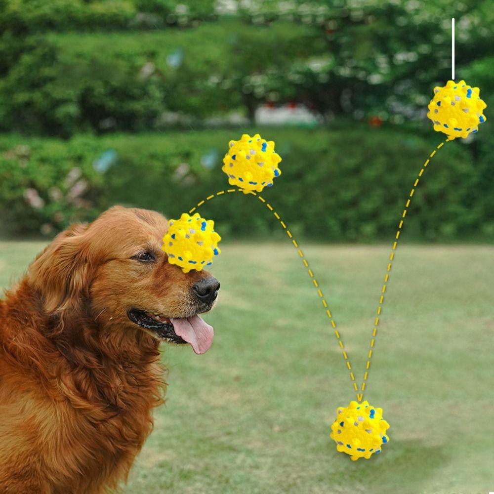 Durable Pet Toy Ball High Elasticity Dogs Bouncing Ball Toy Pet Supplies Dog Chew Toy  Puppy