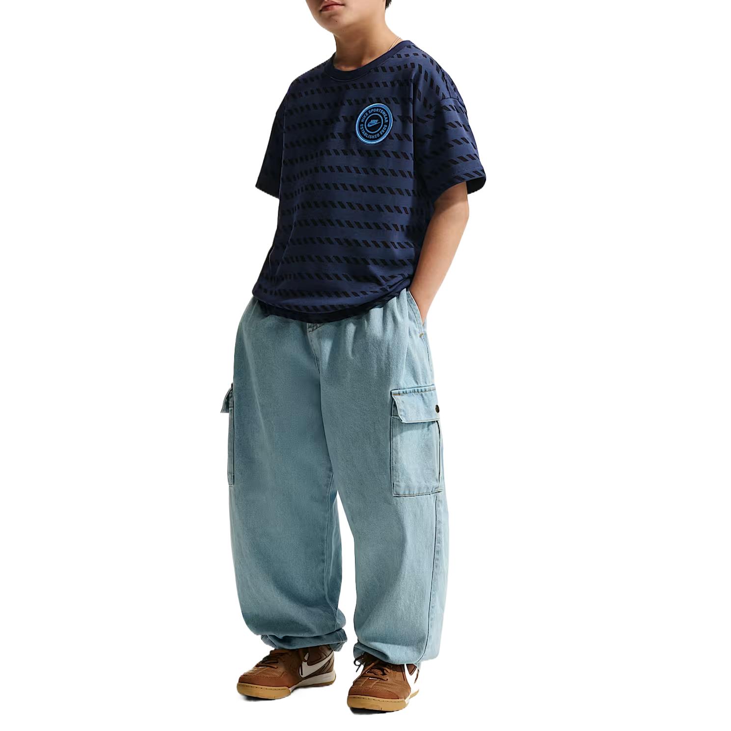 Nike Sportswear Comfortable Loose Pullover Kids tops IO8211-410 XS