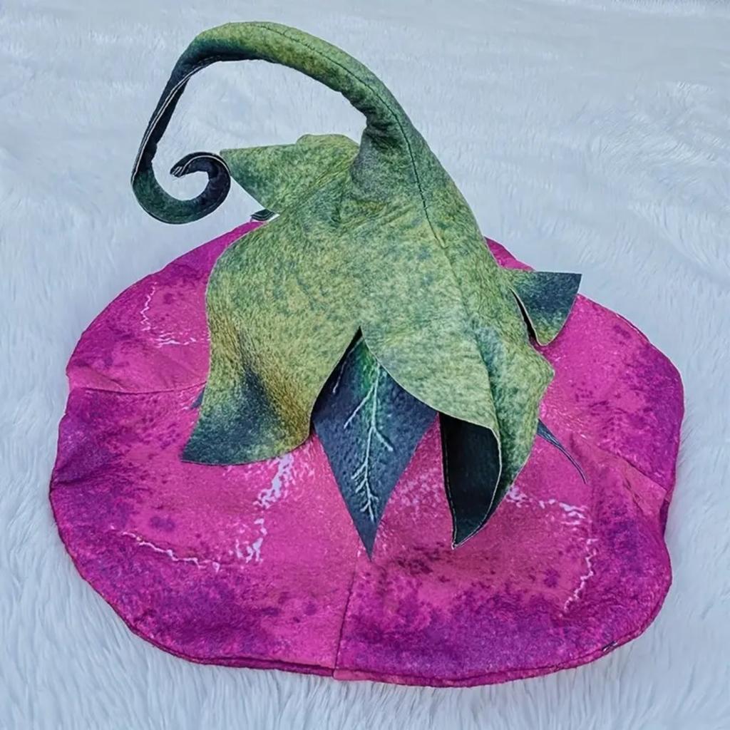 1pc Morning Glory Flower Witch Hat for Women Unique Adult Halloween Costume Accessory for Parties Cosplay Events Chic Design Floral Decoration