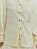 MEENDERI Cut Out Shirring Shirt - Lemon