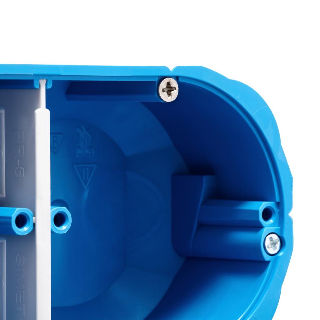 Box for hollow walls 2x60mm, plate P2x60K MULTIBOX