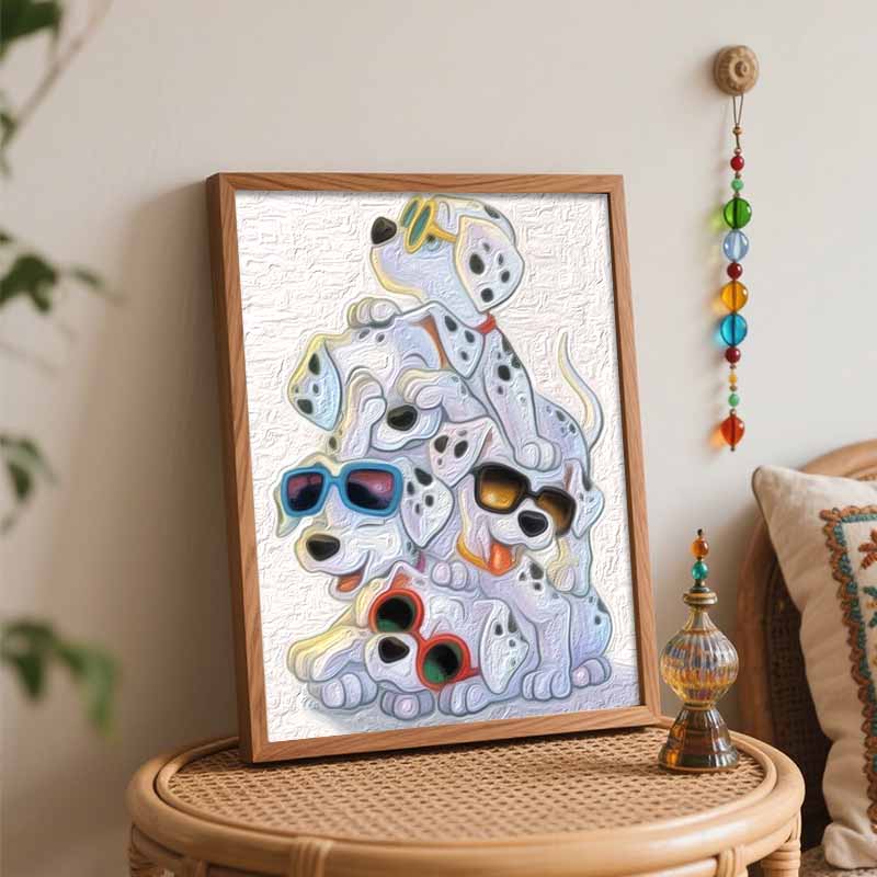Disney 101 Dalmatians Oil Painting Art Set Handmade Diy Gift Home Decoration