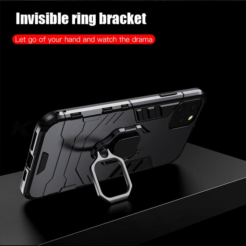 Cool Armor Ring Case For iPhone 11 Pro Max Shockproof Phone Cases for Apple iPhone 11 SE 2020 Xs Max 5 6S 7 8 Plus XR Back Cover Shell