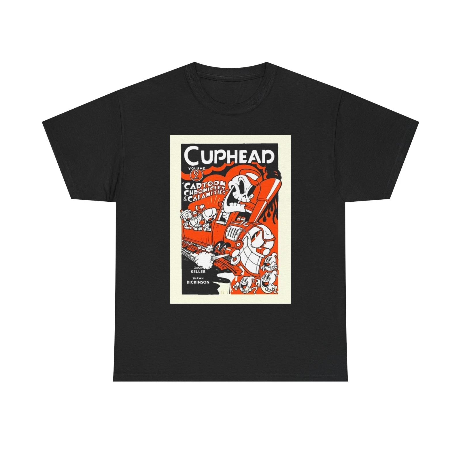 Men s and Women s T-shirts Cuphead Cartoon Graphic M