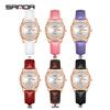 Sanda Junior High Student Retro Quartz Watch - Luminous, Dual Calendar, Waterproof, Sun Pattern, Fashionable Women's Style