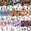 25PCS Multi-Size Halloween-Themed Silicone Beads Set, Perfect for DIY Craft Projects Like Keychains, Necklaces, Bracelets & More