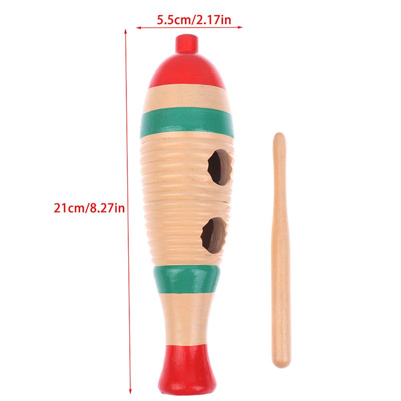 

..1Set Wooden Fish Toy Game Orff Percussion Musical Instrument For Beginners Toddler Music Learning Children s Educational Toys