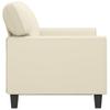 Vidaxl 2-Osobowa Sofa, Kremowy, 120 Cm, Sztuczna Skóra