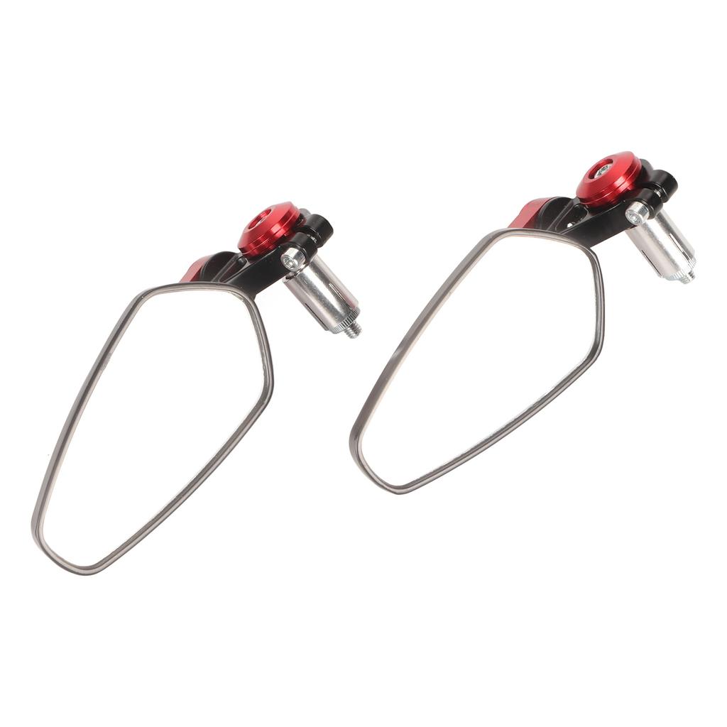 2PCS Motorcycle Rearview Mirror High Definition Clear View Aluminium Alloy Handlebar Side Mirrors for Motorbike