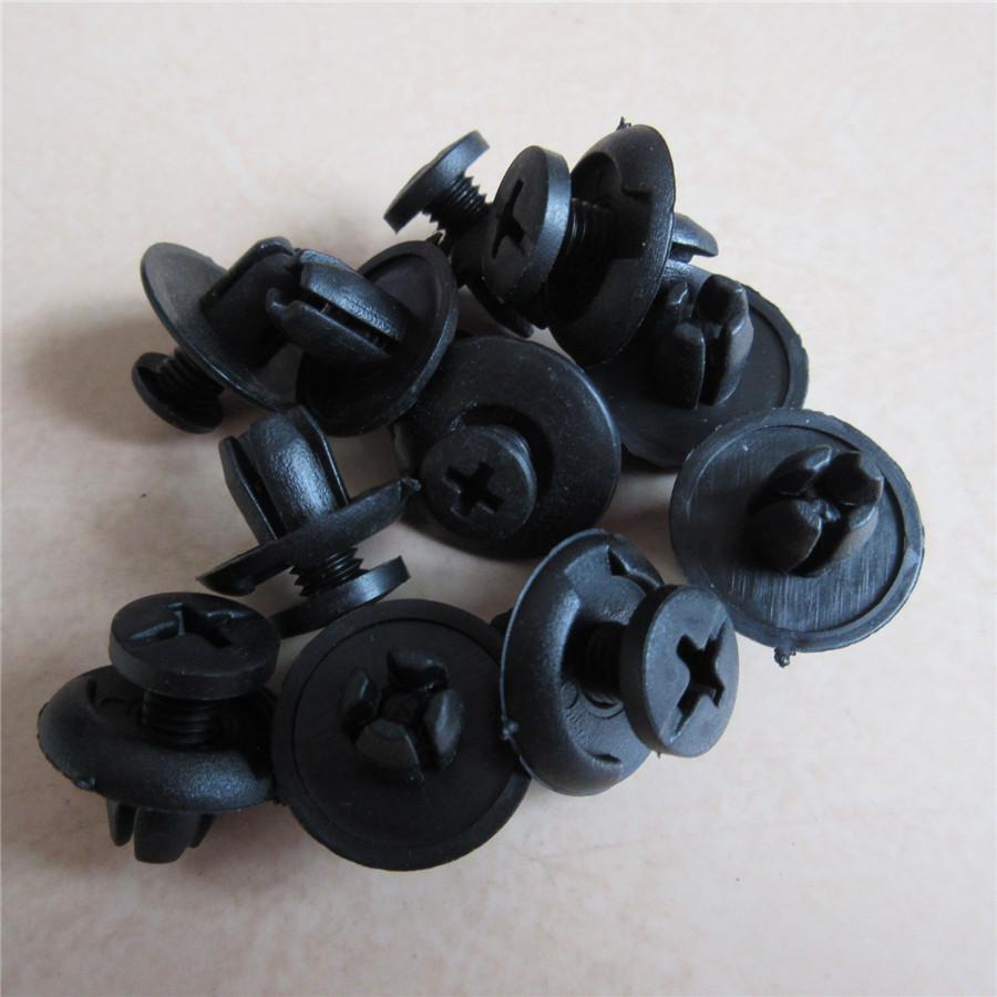 100Pcs 10Sizes Plastic Car SUV Fastener Bumper Panel Fender Clips Push Pin Rivet