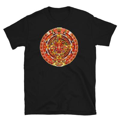 ERSTAUNLICHER KAISERLICHER INKA-KALENDER PERUANISCHE KULTUR Kurzarm Unisex T-Shirt