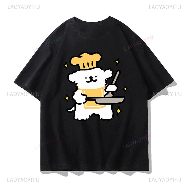 

Kawaii Maltese Line Puppy Shirt Cartoon Dog Cheap Polyester Printed Tee Pet Lover Couple Graphic T Shirts Unisex Harajuku Cloth 5XL різнокольоровий