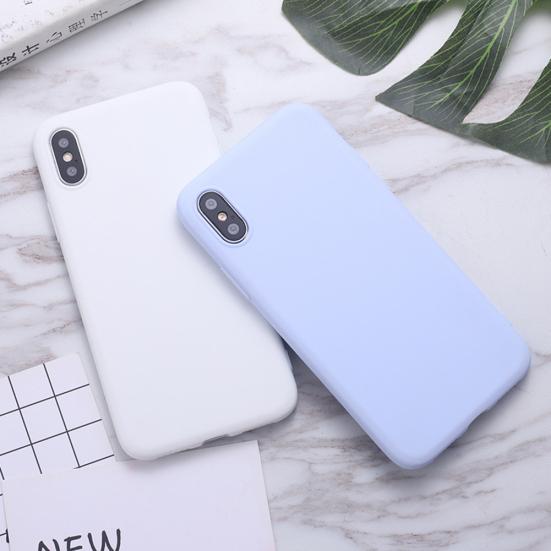 Solid Color Silicone Cover Protector for Phone Case iPhone XS Max/XS/X/7/8/7P/8P