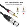 Double Shielded 3.5mm To XLR-F Balanced Condenser Mic Cable